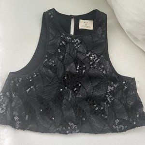 Pins and Needles Sequin Crop Top / As Seen on Madison Montgomery AHS